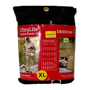 DriDucks Yellow Basic Rain Suit UltraLite Jack Pants Set DS1204-08XL Size XL NEW